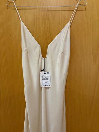Vestido Zara Bege Novo