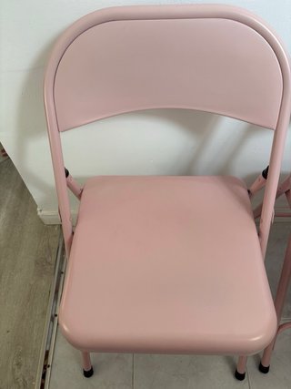 Silla plegable rosa Sklum