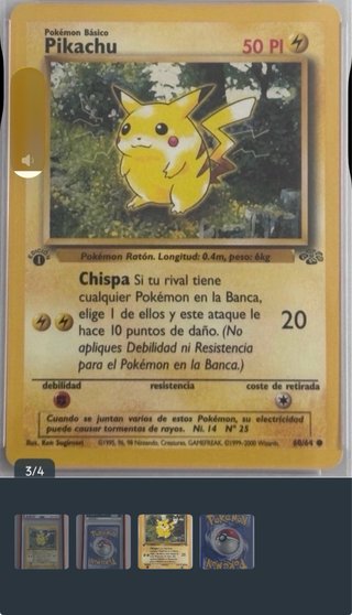 POKEMON TCG PIKACHU 1a ED ESP PSA 9 NO NEGOCIABLE!
