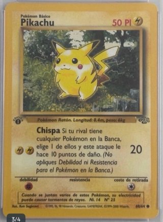 POKEMON TCG PIKACHU 1a ED ESP PSA 9 NO NEGOCIABLE!
