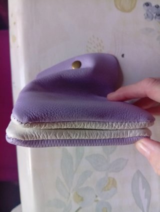 Monedero morado mujer