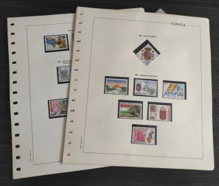 Colección años 1983 y 84 sellos ESPAÑA + 12 hojas