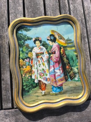 Elegantes Cuadros Geishas Japonesas al Óleo