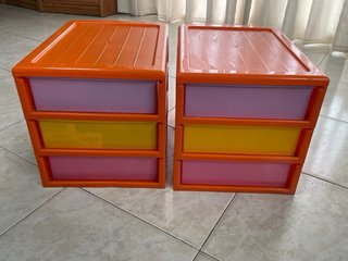 Cajoneras de plástico 3 cajones