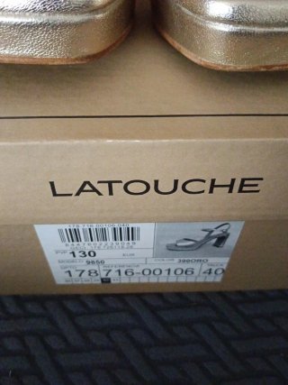 Sandalias doradas LATOUCHE fiesta