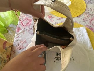Bolso Coach Beige Mujer