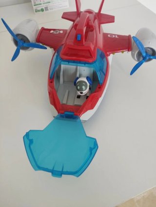 Barco Bomberos Playmobil y Avión Patrulla Canina