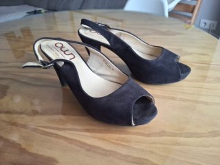 Zapatos de tacón negros talla 37