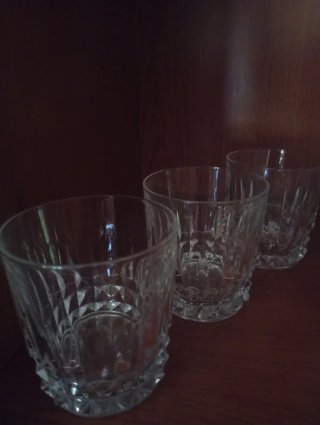 Juego cubitera y 6 vasos Cristal D'arques