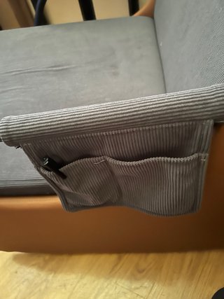 Sillón mecedora tela y madera