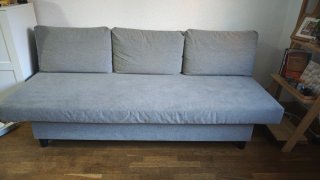 Sofá-cama gris