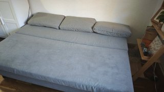 Sofá-cama gris