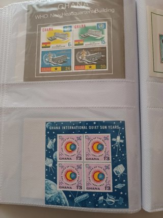10 foglietti francobolli Ghana anni '60