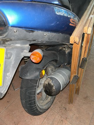 Moto Scooter Azul