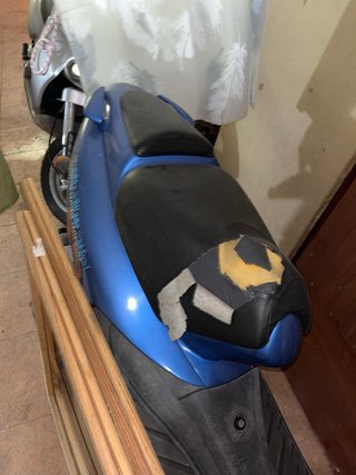 Moto Scooter Azul