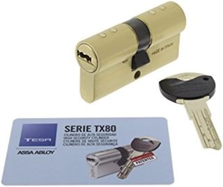 Tesa TX80 cilindro alta seguridad latonado