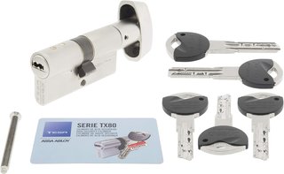 Tesa TX80 cilindro alta seguridad latonado