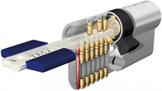 Tesa TX80 cilindro alta seguridad latonado