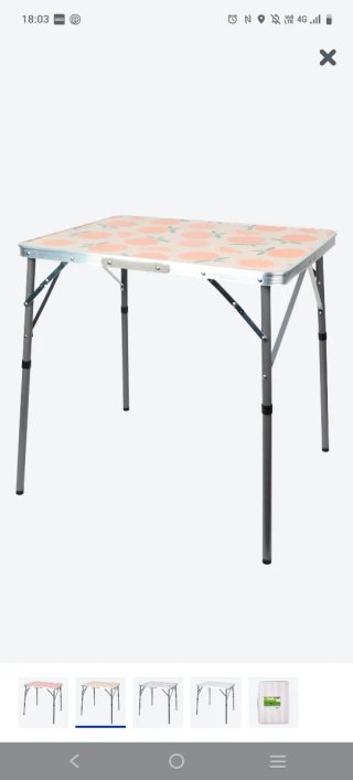 Mesa plegable playa patas extensibles