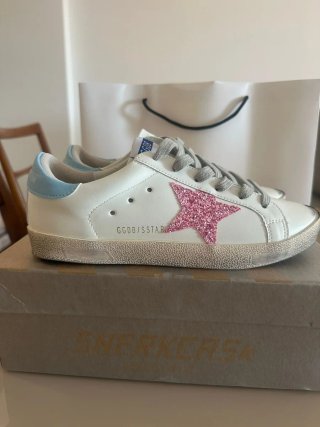 Zapatillas Golden Goose Rosa y Blanco