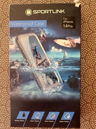Cover iPhone 14 Pro Nero e Righe