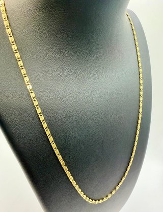 CADENA LUMACHINA DE ORO DE 18K. Peso 7,22g