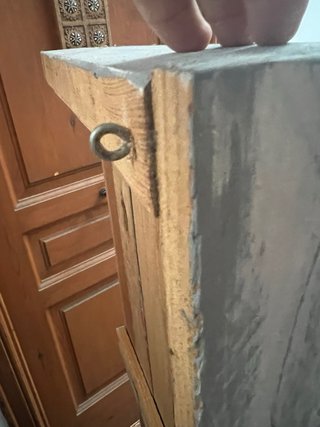 Cabecero de madera estilo rústico
