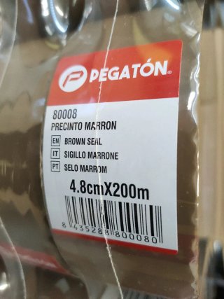 CAJA CINTA PRECINTO MARRON 48X200mts 36UNDS