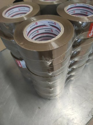 CAJA CINTA PRECINTO MARRON 48X200mts 36UNDS