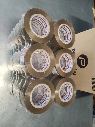CAJA CINTA PRECINTO MARRON 48X200mts 36UNDS