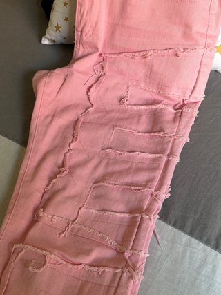 Vaqueros rosa pastel