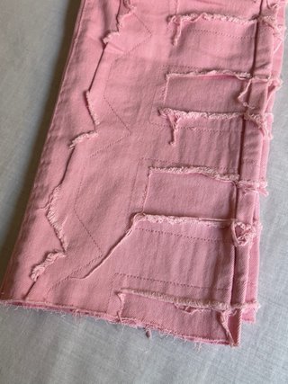 Vaqueros rosa pastel
