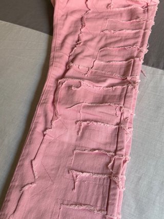 Vaqueros rosa pastel