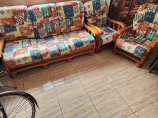 Sofá y 2 sillones: 3+2 plazas