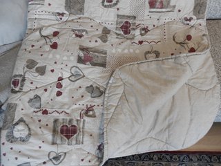 Trapunte letto singolo a pois e fantasia cuori