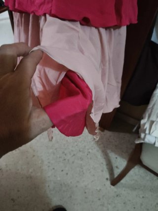 Traje de flamenca rosa fucsia