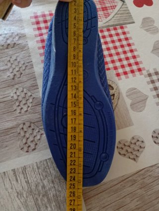 Zapatillas de casa azul