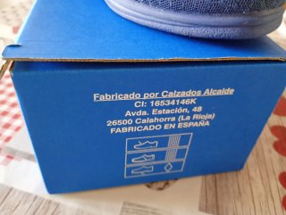Zapatillas de casa azul