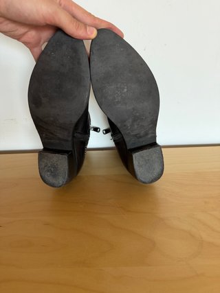 Botines piel negros mujer tachuelas estrellas