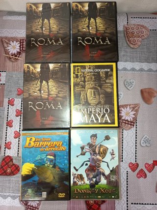 Lote DVDs: Roma, Imperio Maya, Donkey Xote