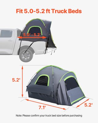 VEVOR tienda campaña camioneta impermeable 2-3