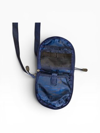 Bolsa Sony Walkman Discman Dourado/Azul Marinho