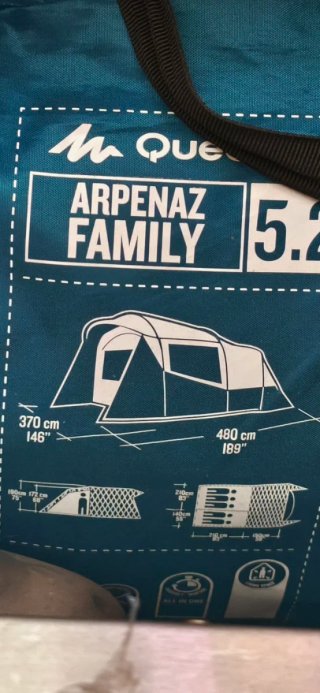 Tienda campaña familiar Quechua Arpenaz 5.2