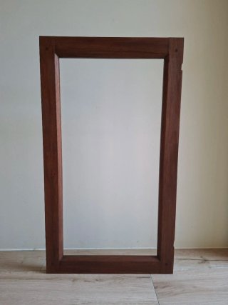 Ventana de madera maciza restaurado