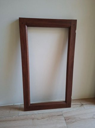 Ventana de madera maciza restaurado