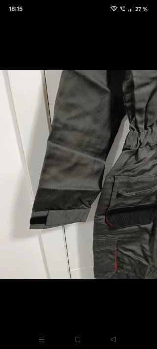 Mono de trabajo gris y negro Talla XL