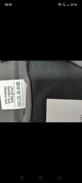 Mono de trabajo gris y negro Talla XL