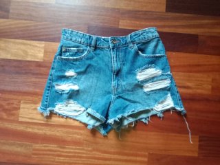 Lote 5 Pantalones Cortos Vaqueros Mujer