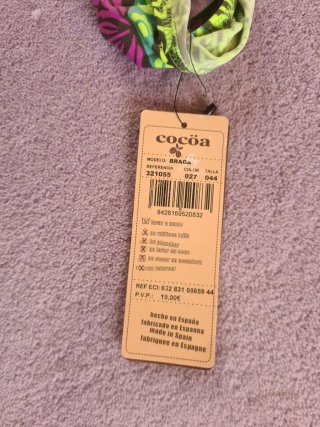 Bikini Cocöa estampado étnico flúor- Talla 40/44