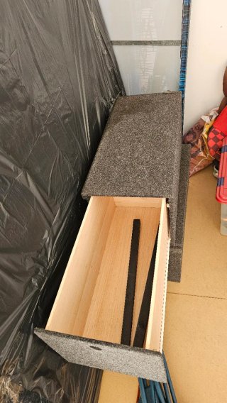 Muebles camper 2 cajas de almacenaje